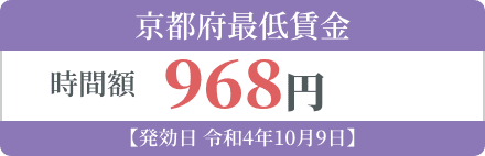 京都府最低賃金